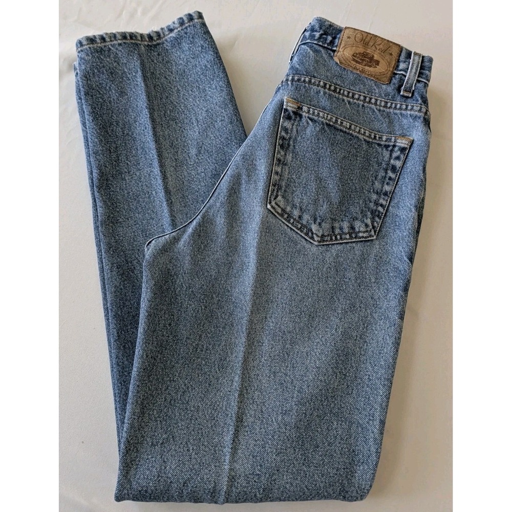 Vtg Old Navy Old Red Jeans Men 30x32 Straight Leg Blue Denim Button Fly 90s Rare